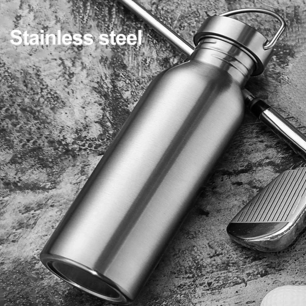 Stainless Steel Water Bottle 1000ml Big Mouth Single Wall Drinking Bottle Sports