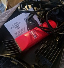 WAHL Dog Grooming PRECISION Clippers Red in Cary Case