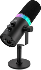 Dynamic Microphone, Dual Input USB/XLR Podcast Recording, PC Streaming Studio Mi