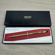 Vintage Cross Century 1/20 12k Gold Fill Pen Wrench Flame Emblem Clip USA w/ Box