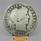 1909 Barber Silver Dime, 90% Silver - #C54804NQ