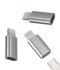 HOYULLI USB C Female to Lightning Male Adapter 3 Pack, Apple MFi Certified,