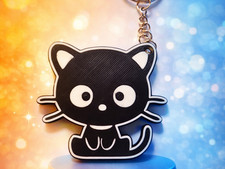 Cat cute 3D Printed Keychain Key Ring Charm Bag Backpack Gift
