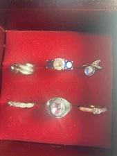 Princess Setting Blue Fairy All Styles All sizes Ring Lover Deco Fairytale Lot