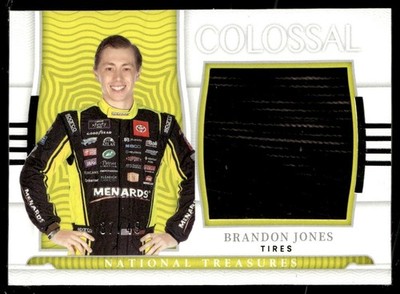 2022 Panini National Treasures Racing Colossal Brandon Jones Tires #RUF-BJ