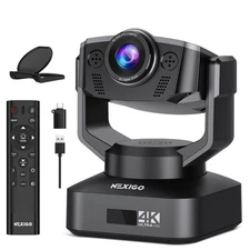 Zoom Certified, NexiGo N990 (Gen 2) 4K PTZ Webcam, Video Conference