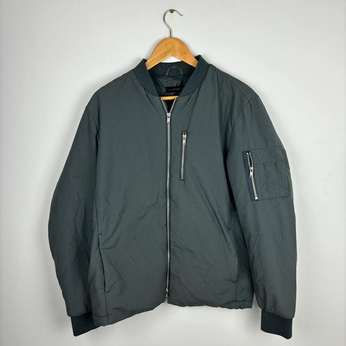 Mens Selected Homme Grey Size M Jacket Coat Full Zip Winter Warm eBay