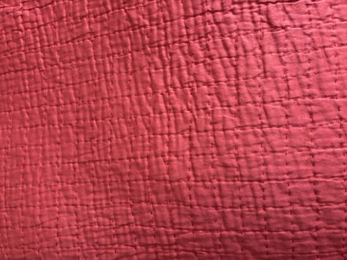 Yves Delorme King Quilt Bedspread Red Front 100% Silk/Back 100% Cotton GUC - Picture 3 of 10