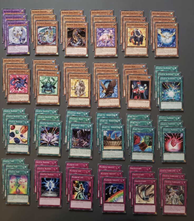 yugioh speed duel deck size 🔥Yugioh Crystal Beast 72 Card DECK CORE SPEED DUEL GX SGX1 1st Edition 🔥