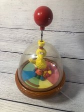 VTG Big Bird Sesame Street spinning top toy illco toys