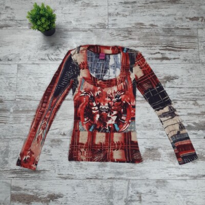 Save The Queen Long Sleeve Top Size S y2k