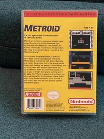 METROID- YELLOW LABEL- Classic Series( NES 1992) W/Box.  Good Condition