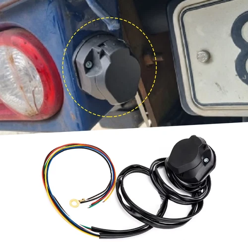 Elektrosatz 7 polig Kabelsatz AHK Anhängerkupplung 1,5 Meter Anhänger E-Satz - Bild 2 von 7