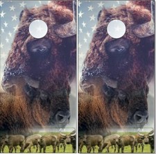 Wild Buffalo LAMINATED Cornhole Wrap Bag Toss Skin Decal