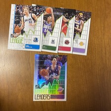 2020-21 Donruss Basketball League Leaders Lot, Stockton Green Flood, Dirk ++