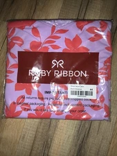 Ruby Ribbon Sz 44 Diva Lace Cami LEVEL 5  V-Neck W/Lace Red Hibiscus NIP $95