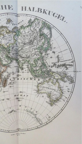 Eastern Hemisphere Africa Europe Asia Australia 1873 Stulpnagel detailed map - Picture 3 of 4