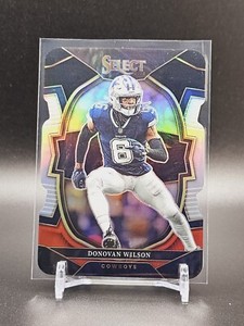 2022 Panini Select Football Black and Red Prizm Die-Cut Donovan Wilson #86