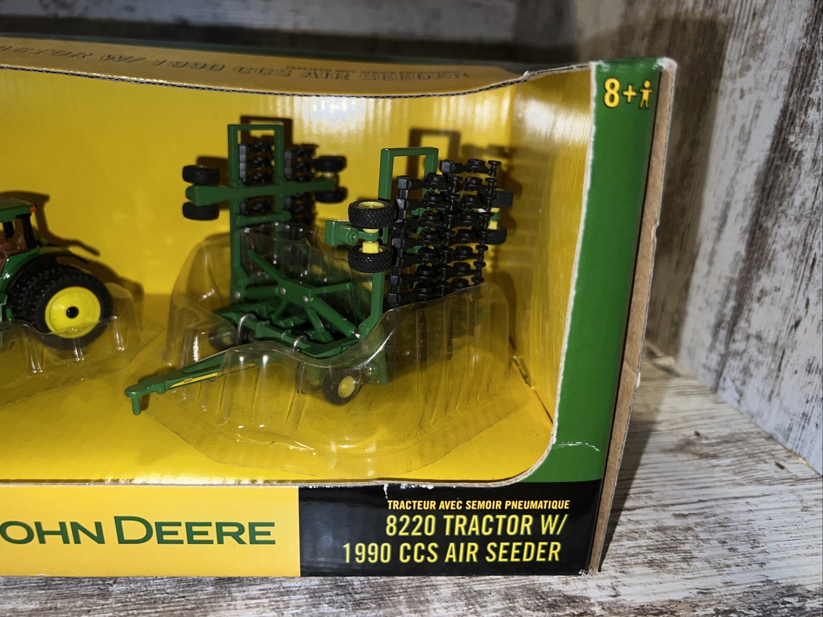 1/64th Scale John Deere 8220 Tractor with 1990 CCS Air Seeder Diecast