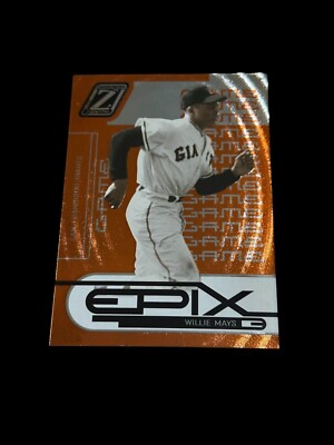 2005 Donruss Zenith - Epix Willie Mays #E-25 Orange Game /500