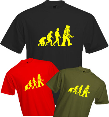 Evolution to Robot - Urknalltheorie - Sheldon Cooper - lustig - hochwertiges T-Shirt