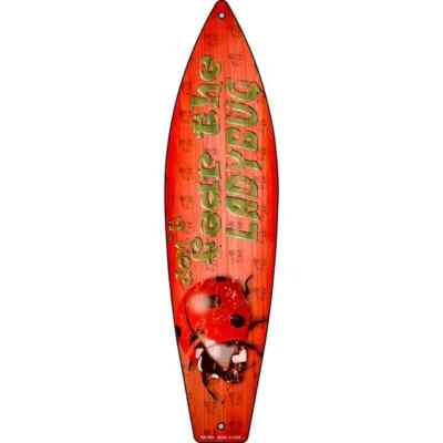 Dont Fear The Ladybug 2''x8'' Surfboard Magnet Fridge Refrigerator Home Kitchen