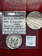 011. Roman Silver Coin. PHILIP I, AR Antoninianus. Rome. Securitas