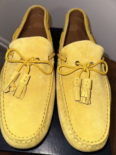 Ralph Lauren Harold autista giallo camoscio intrecciato taglia 13 - Foto 3 di 9
