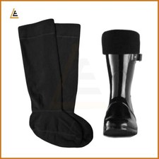 Mens Womens Fleece Wellie Socks Ladies Wellington Boot Thermal Liners Warm UK LE