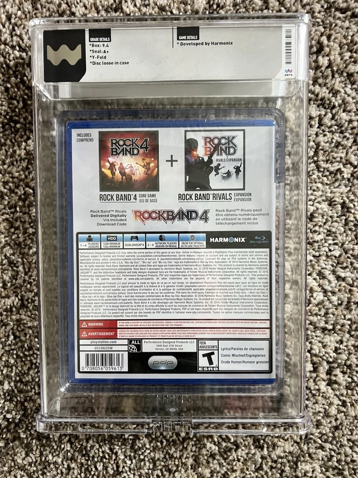 Rock Band 4 Plus Rivals Expansion Playstation 4 PS4 WATA 9.4 - Image 2 of 2
