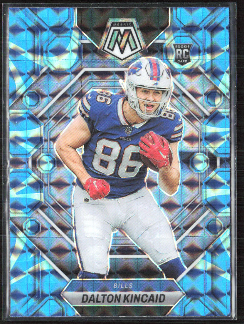 2023 Panini Mosaic #305 Dalton Kincaid Reactive Blue Mosaic
