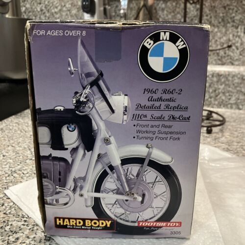 1960 BMW R-60/2 Motorcycle 1:10 green Tootsie Toy With Working Suspension 1997 - Picture 4 of 12