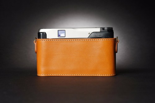 Genuine Real Leather Half Camera Case Bag Cover para Contax TVS ii Film Camera - Imagen 26 de 34