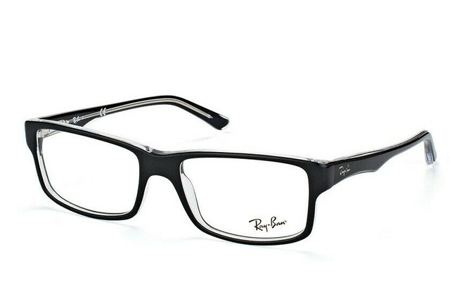 ray ban black transparent frame