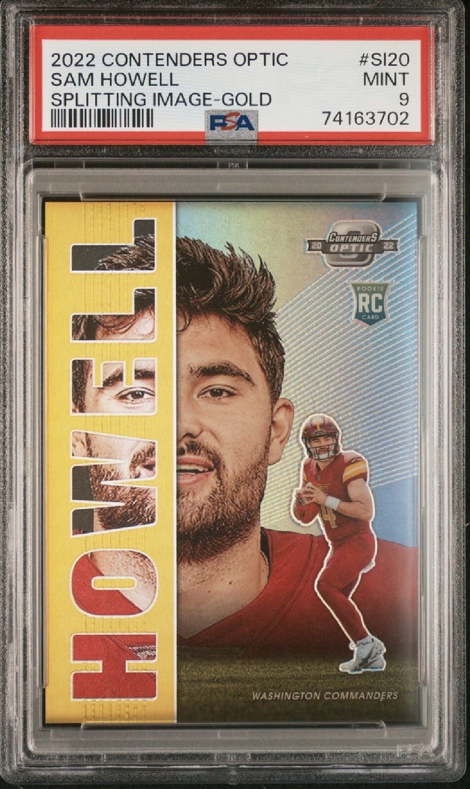 Sam Howell Panini Contenders Optic Splitting Image #SI20 Gold