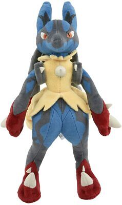 TAKARA TOMY Pokemon Mega Lucario Plush Toys Shiny Lucario Soft Stuffed  Animals Toys Doll Gifts for Children Kids