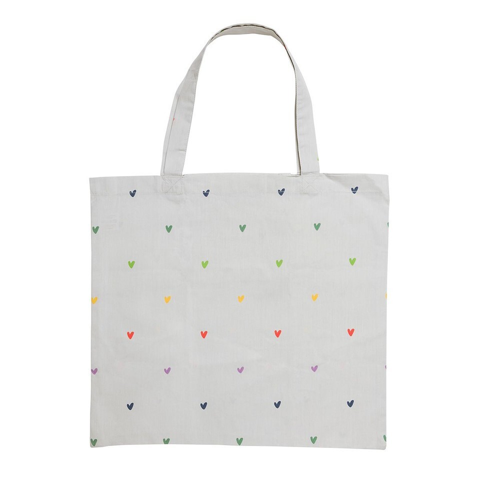Multi-coloured Heart Sophie Allport Folding Shopping Bag