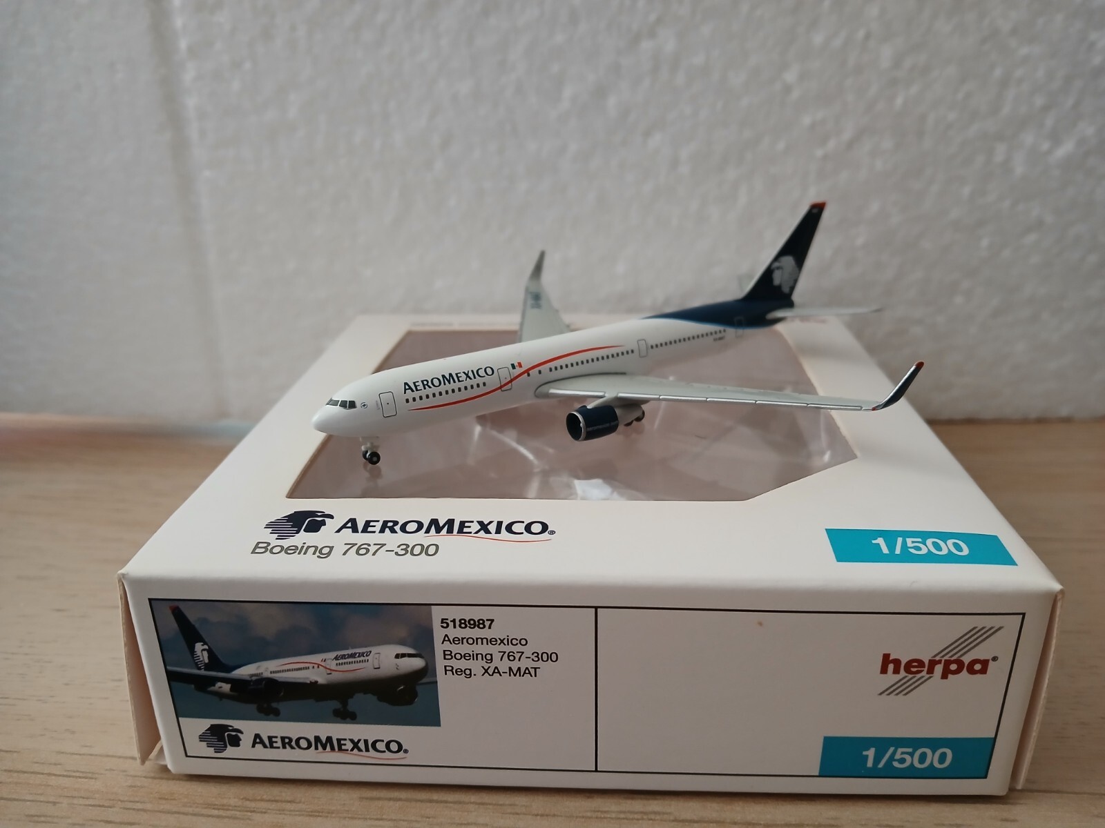 Herpa Wings 1:500 AeroMexico Boeing 767
