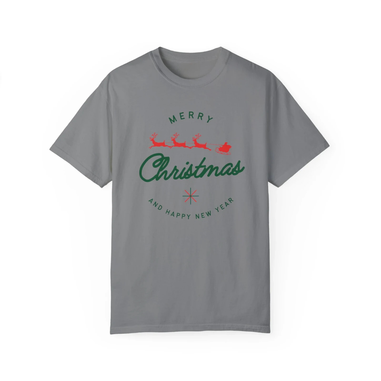Festive Men's Comfort Fit Round Neck T-Shirt: Perfect for the Holiday Season