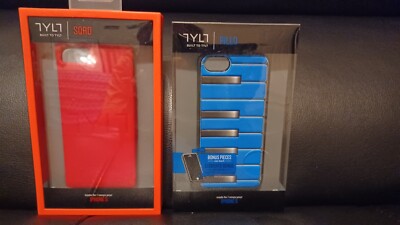 2 - TYLT SQRD CASES FOR iPHONE 5s  one RED and one BLUE PIANO KEYS  (817)