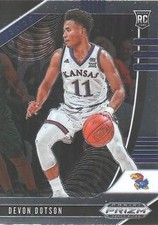 2020 Panini Prizm Draft Picks Collegiate #72 Devon Dotson Kansas Jayhawks RC