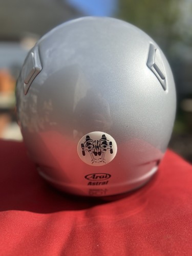 Vintage Ducati Corse/Arai Astral/Silver Full Face Helmet/Clear Visor/ Size XS-SM - Picture 12 of 20
