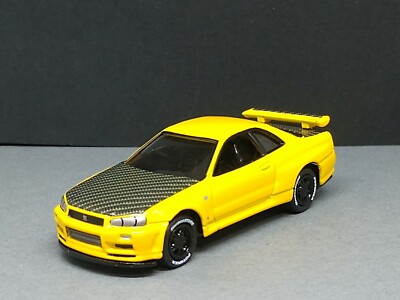 2000 NISSAN SKYLINE GT-R (BNR34) LIMITED EDITION COLLECTIBLE 1/64 SCALE TUNER YL