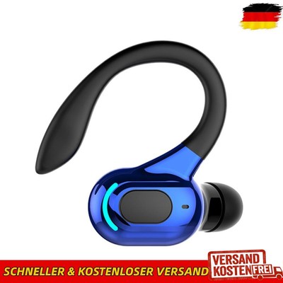 Waterproof Hanging Headphones Bluetooth-compatible Wireless Headset (Blue)