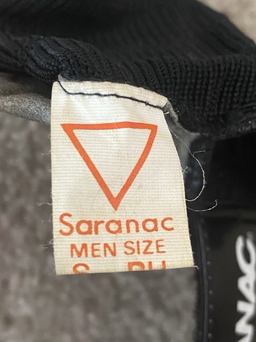 Vintage Saranac Handschuhe Herren klein Fallschirmspringen Schlag Sporthandschuhe Lammfell - Bild 16 von 16