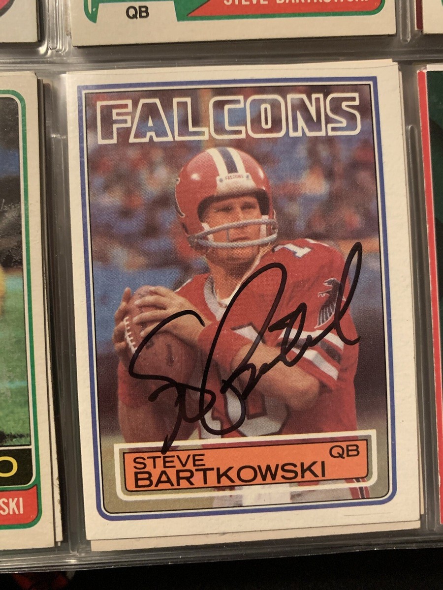 Lot of 2 Steve Bartkowski autographed Topps football cards | eBay