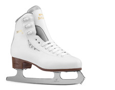 GRAF BOLERO CRYSTAL Figure Skates A4 Blades white girls EUR Sz 33