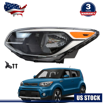 For 2014-2019 Kia Soul Halogen Headlight Headlamp Assembly Left Driver Side New