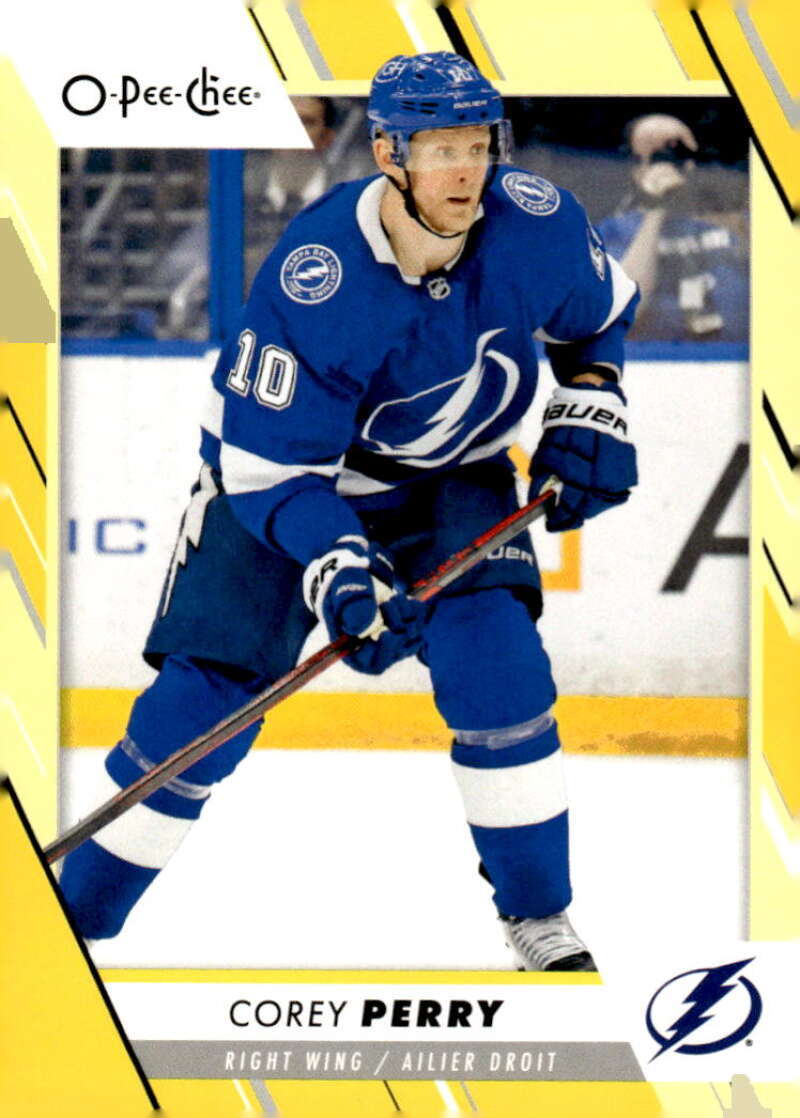 2023-24 O-Pee-Chee Yellow Border #266 Corey Perry Tampa Bay
