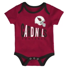 Infant Newborn Baby Boy NFL Arizona Cardinals Bodysuit Creeper Apparel 12 MONTHS
